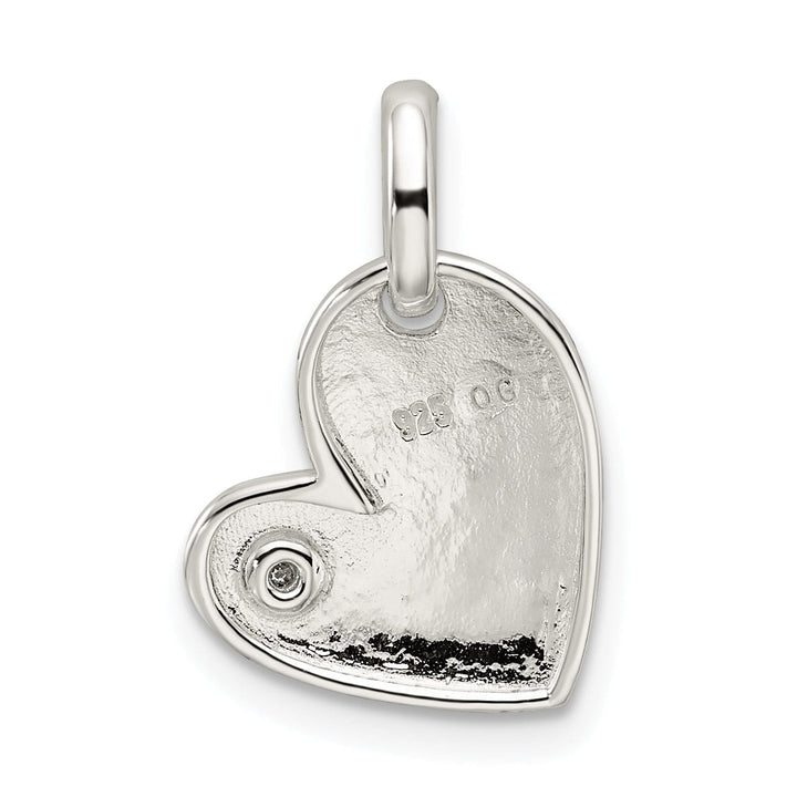 Lovely Rita's Pendants & Charms Sterling Silver 0.05 ct Diamond Heart Pendant