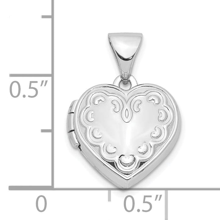 Lovely Rita's Pendants & Charms Sterling Silver 13mm Heart Locket