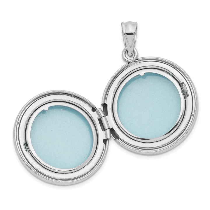 Lovely Rita's Pendants & Charms Sterling Silver 20mm Diamond Polished Always On My Mind Round Locket