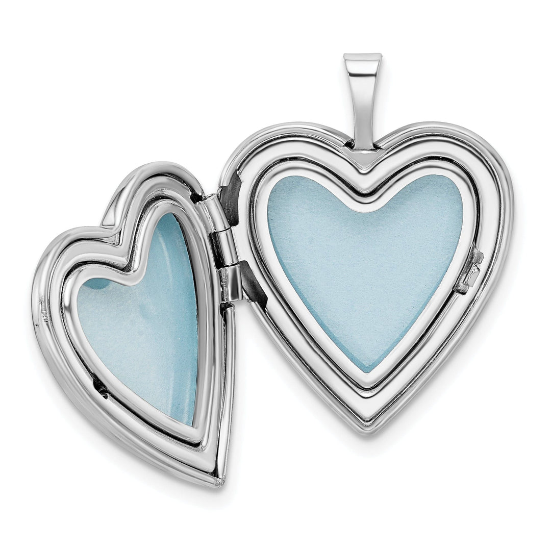 Lovely Rita's Pendants & Charms Sterling Silver 20mm FOREVER IN MY HEART Heart Locket