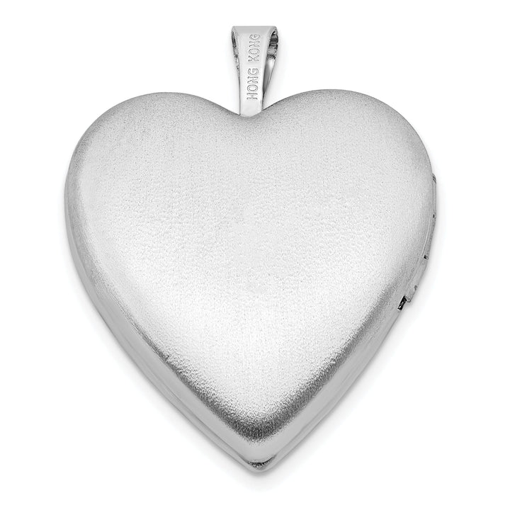 Lovely Rita's Pendants & Charms Sterling Silver 20mm Green Enamel Clover/Cross Heart Locket