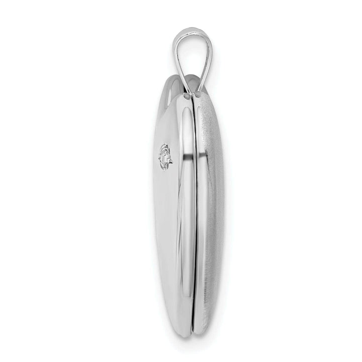 Lovely Rita's Pendants & Charms Sterling Silver 20mm LOVE TO THE MOON Diamond Heart Locket