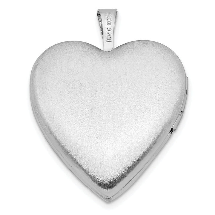 Lovely Rita's Pendants & Charms Sterling Silver 20mm Pink Enamel Flower Heart Locket