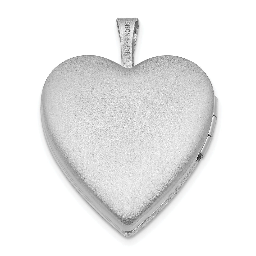Lovely Rita's Pendants & Charms Sterling Silver 21mm Polished My Angel Heart Locket