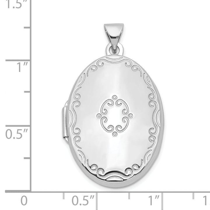 Lovely Rita's Pendants & Charms Sterling Silver 29mm Oval Locket