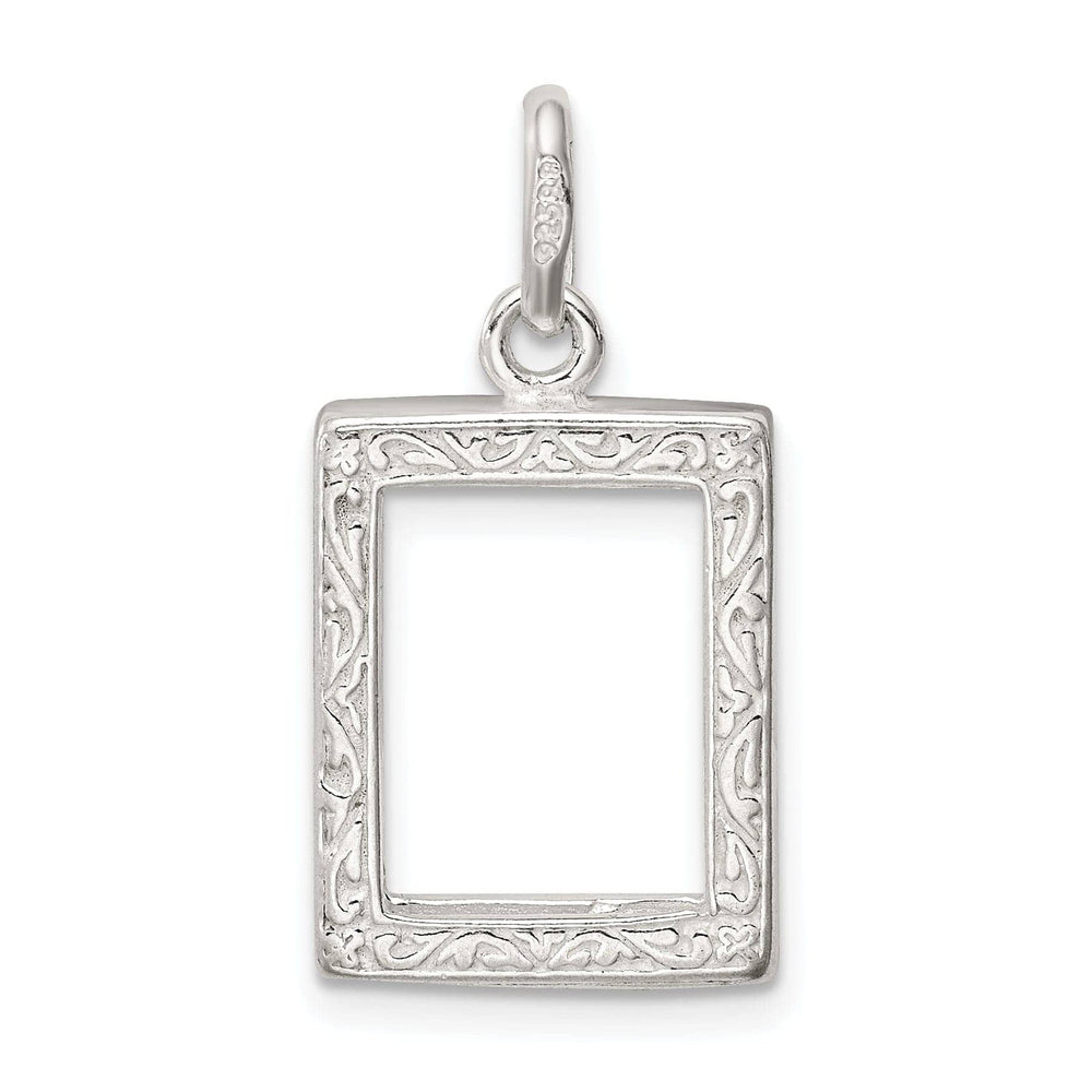 Lovely Rita's Pendants & Charms Sterling Silver 3D Picture Frame Charm Pendant