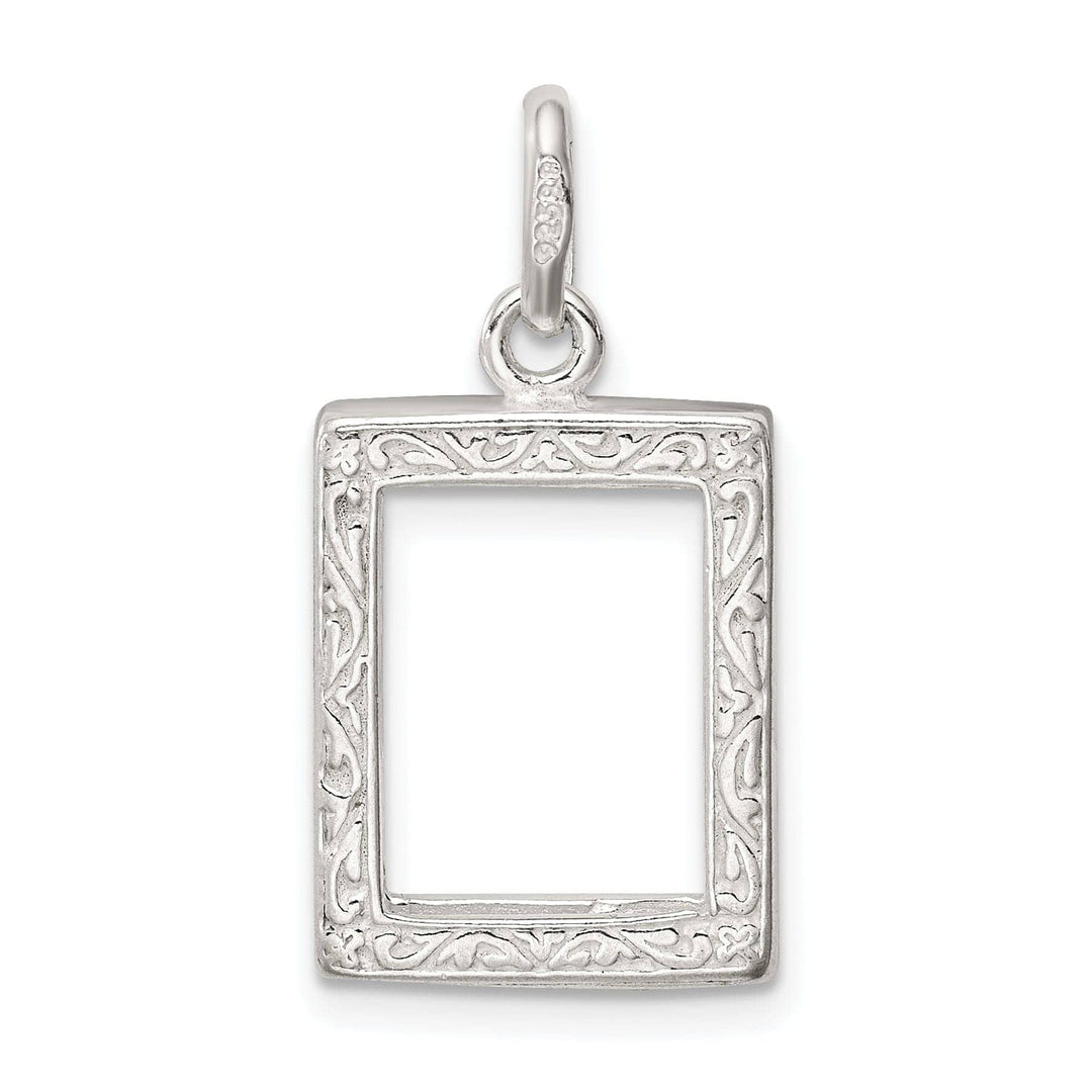 Lovely Rita's Pendants & Charms Sterling Silver 3D Picture Frame Charm Pendant
