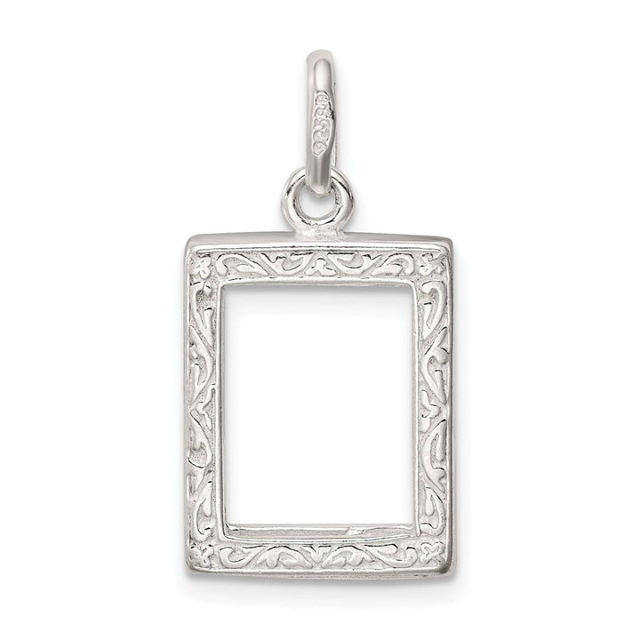 Lovely Rita's Pendants & Charms Sterling Silver 3D Picture Frame Charm Pendant