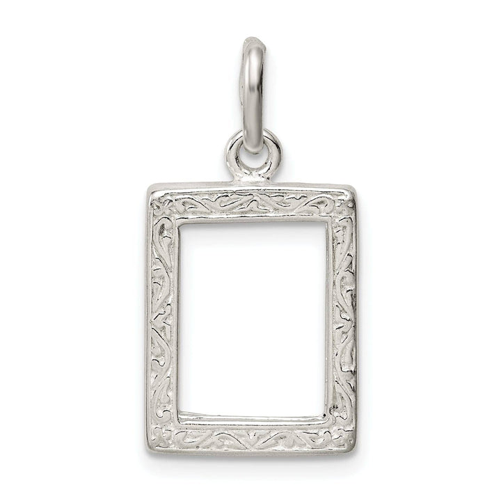 Lovely Rita's Pendants & Charms Sterling Silver 3D Picture Frame Charm Pendant