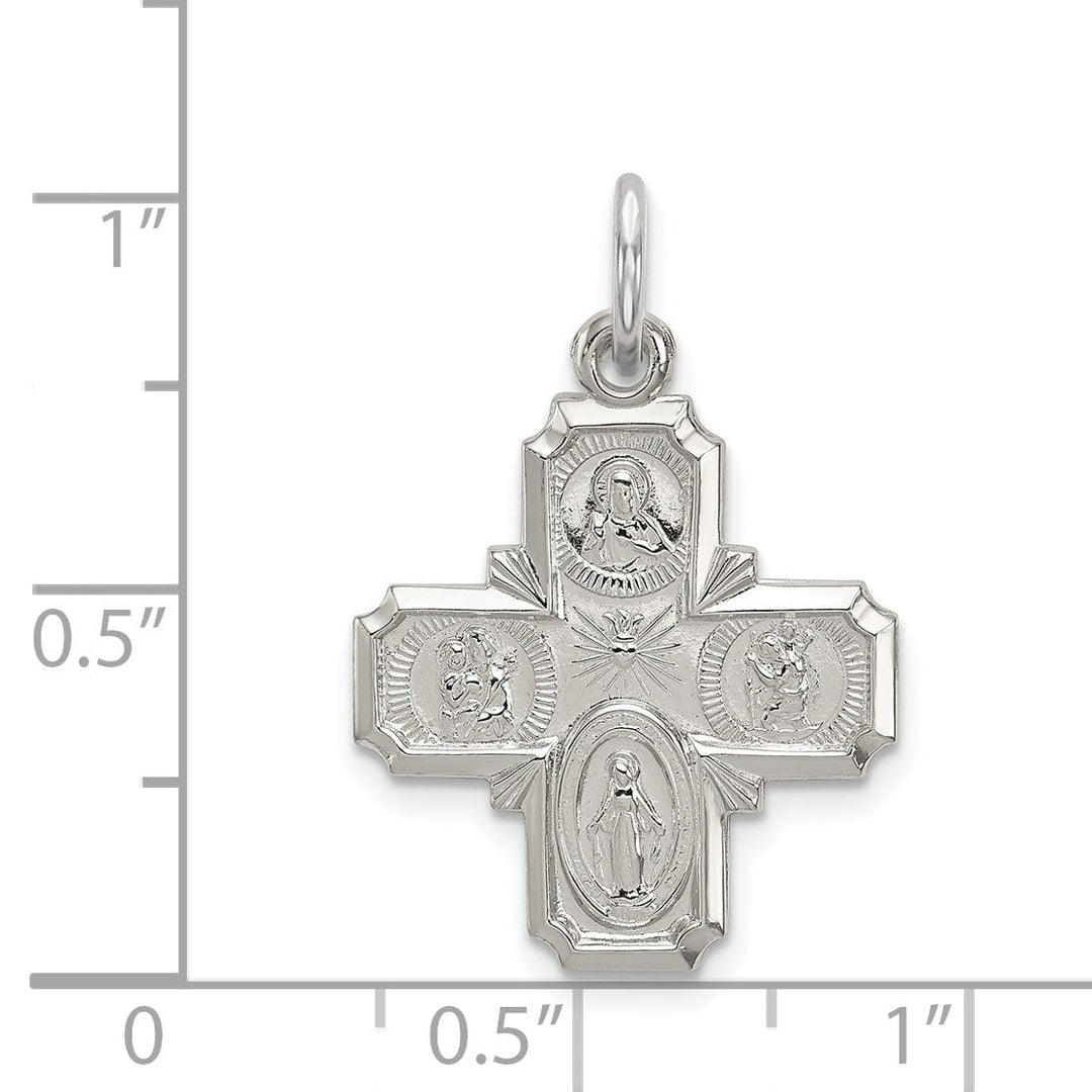 Lovely Rita's Pendants & Charms Sterling Silver 4-way Medal