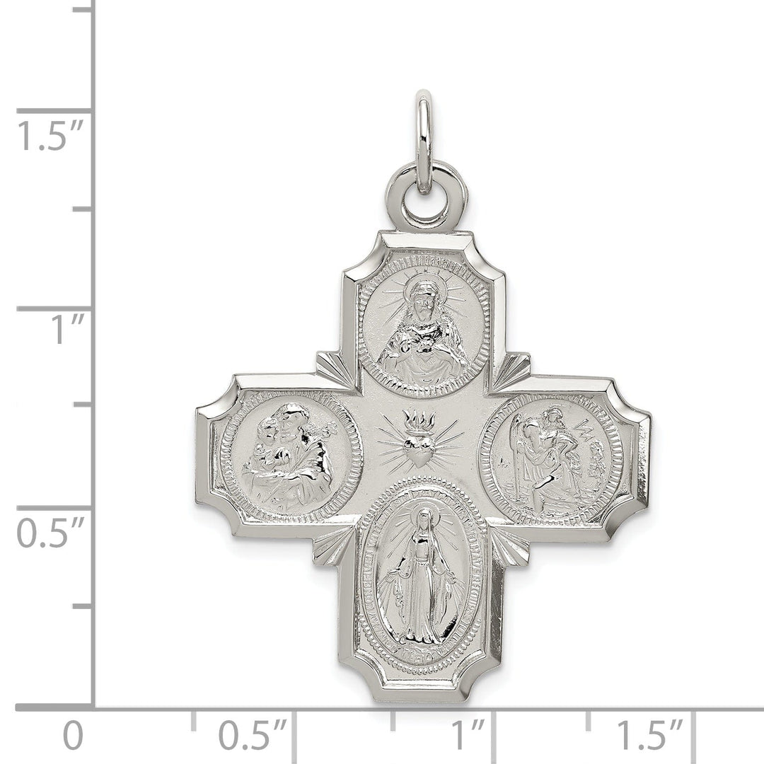 Lovely Rita's Pendants & Charms Sterling Silver 4-way Medal
