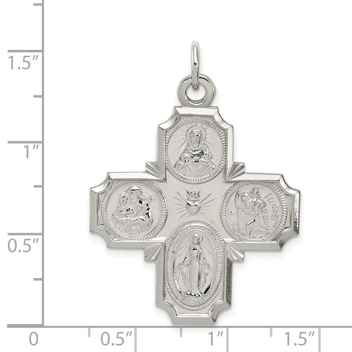 Lovely Rita's Pendants & Charms Sterling Silver 4-way Medal