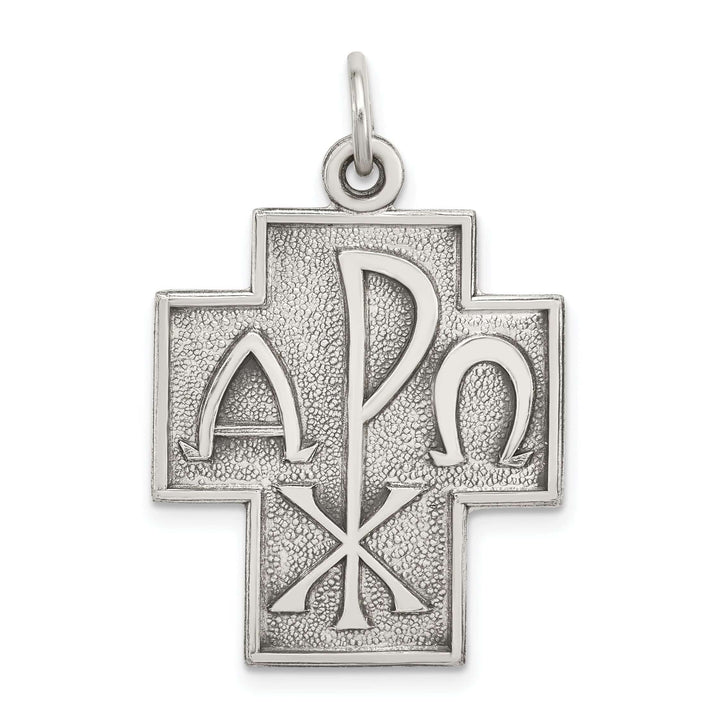 Lovely Rita's Pendants & Charms Sterling Silver Alpha Omega Cross Pendant