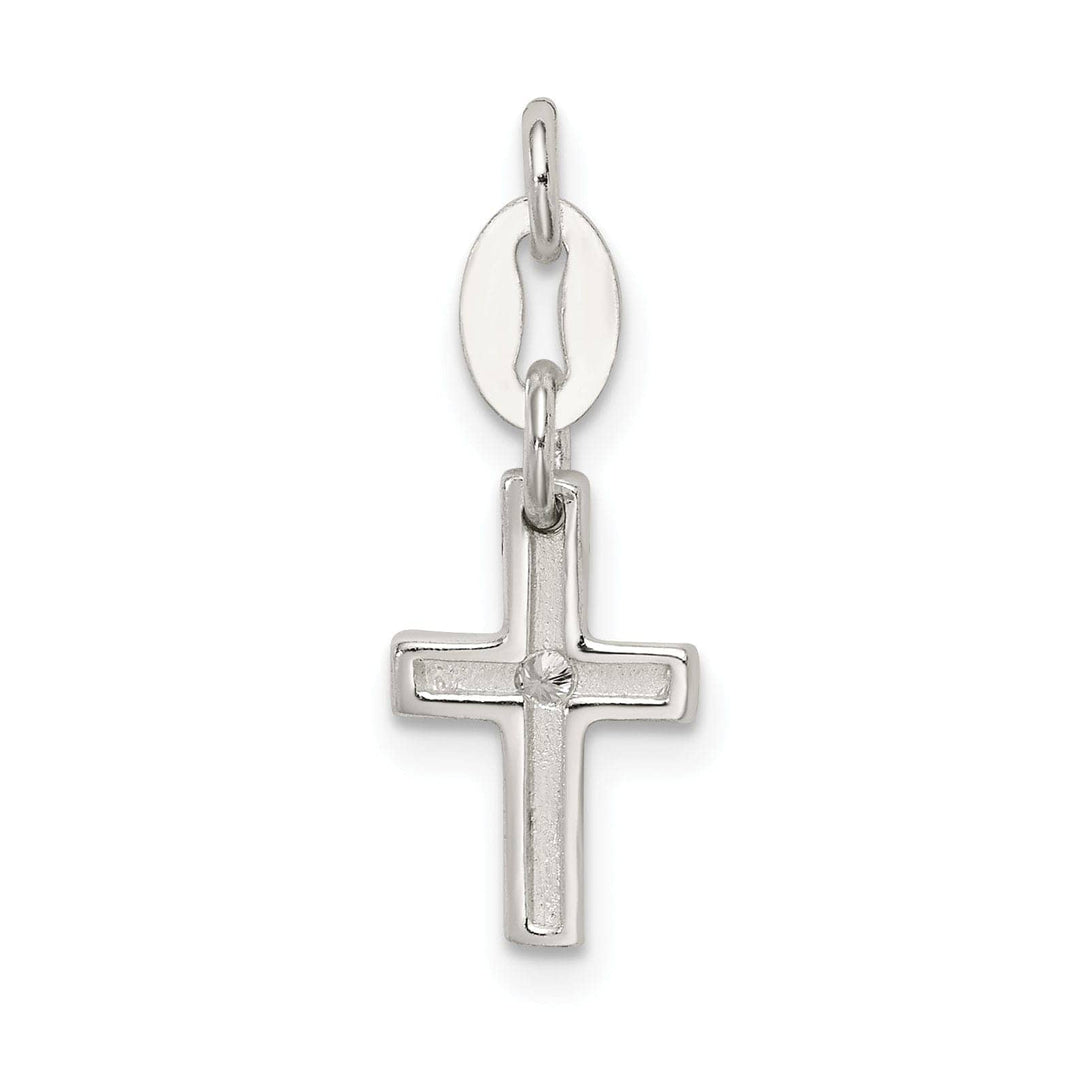 Lovely Rita's Pendants & Charms Sterling Silver and CZ Polished Cross Charm