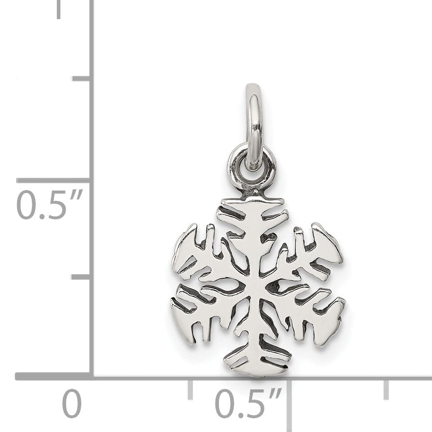 Lovely Rita's Pendants & Charms Sterling Silver Antique Snowflake Charm Pendant