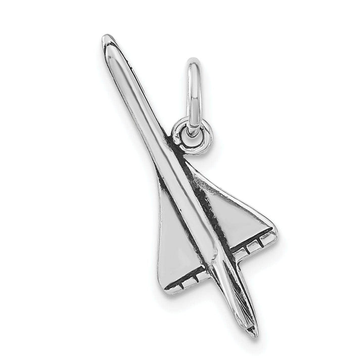 Lovely Rita's Pendants & Charms Sterling Silver Antiqued 3-D Airplane Pendant
