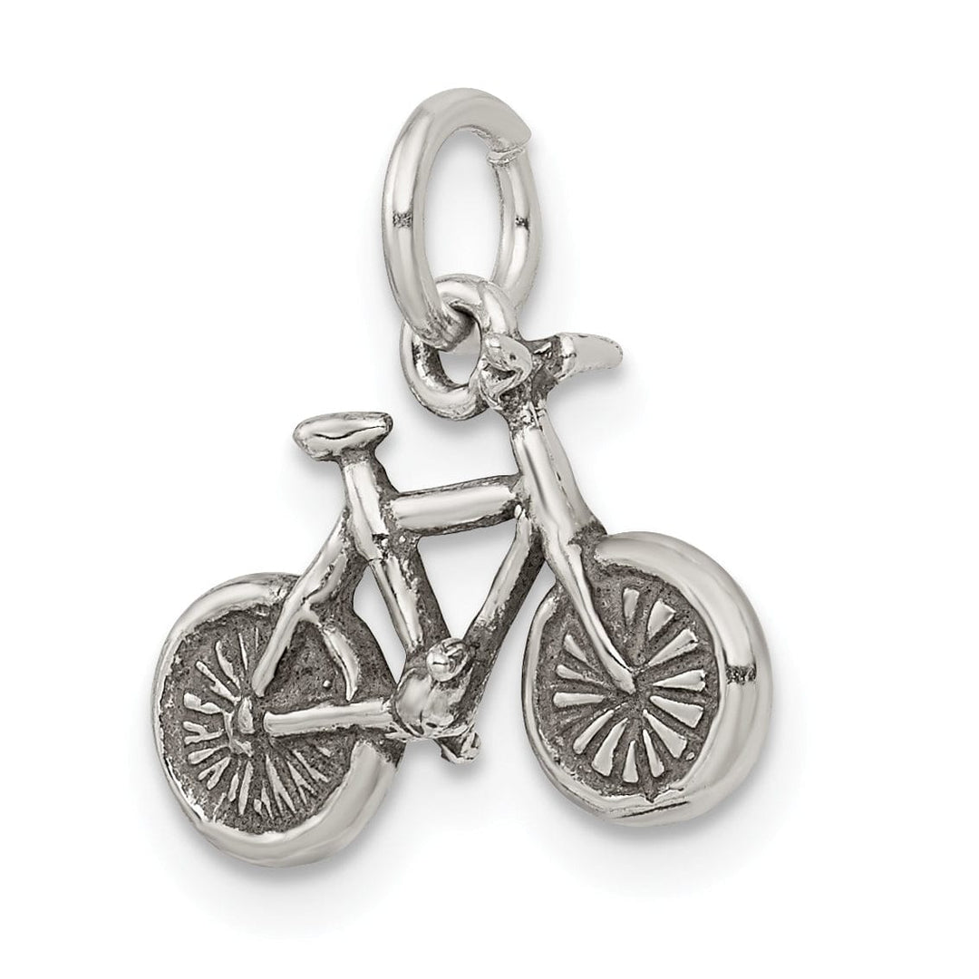 Lovely Rita's Pendants & Charms Sterling Silver Antiqued 3-D Bicycle Pendant