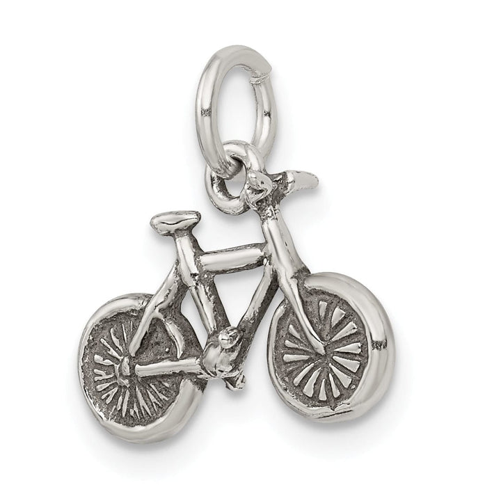 Lovely Rita's Pendants & Charms Sterling Silver Antiqued 3-D Bicycle Pendant