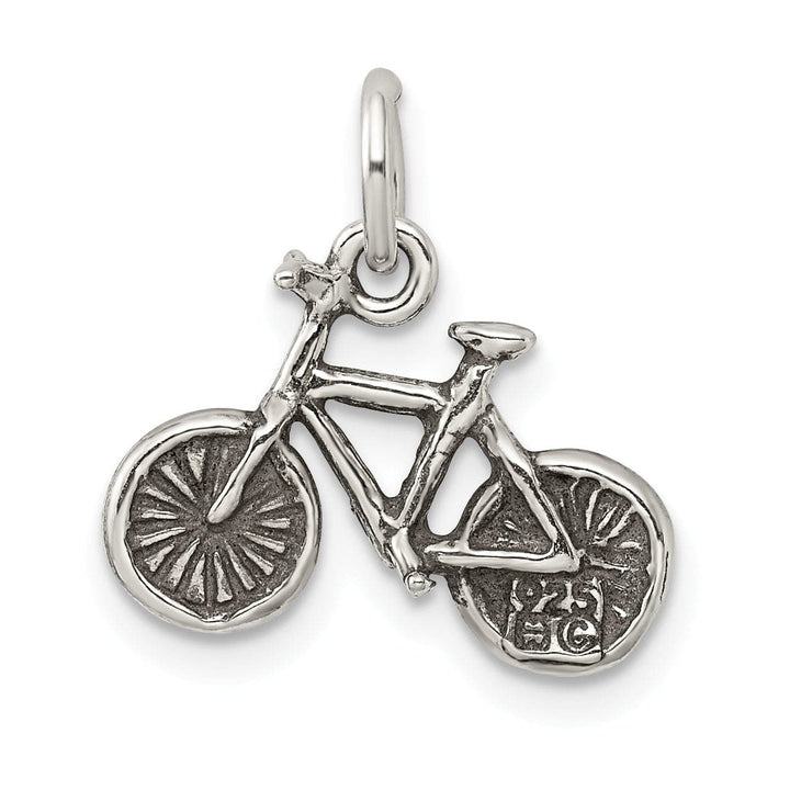 Lovely Rita's Pendants & Charms Sterling Silver Antiqued 3-D Bicycle Pendant