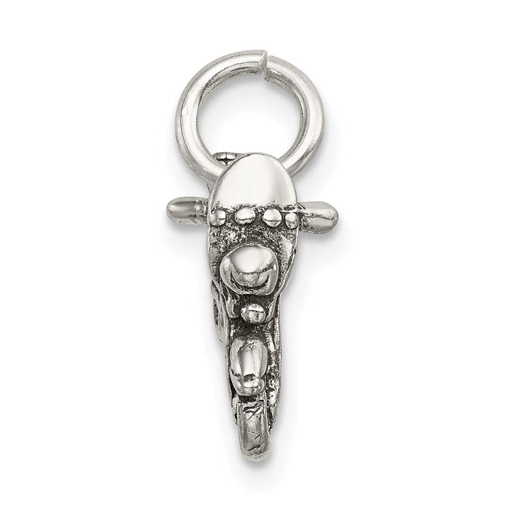 Lovely Rita's Pendants & Charms Sterling Silver Antiqued 3-D Motorcycle Pendant
