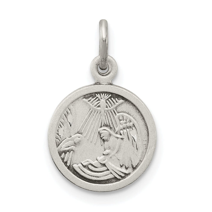 Lovely Rita's Pendants & Charms Sterling Silver Antiqued Baptism Medal