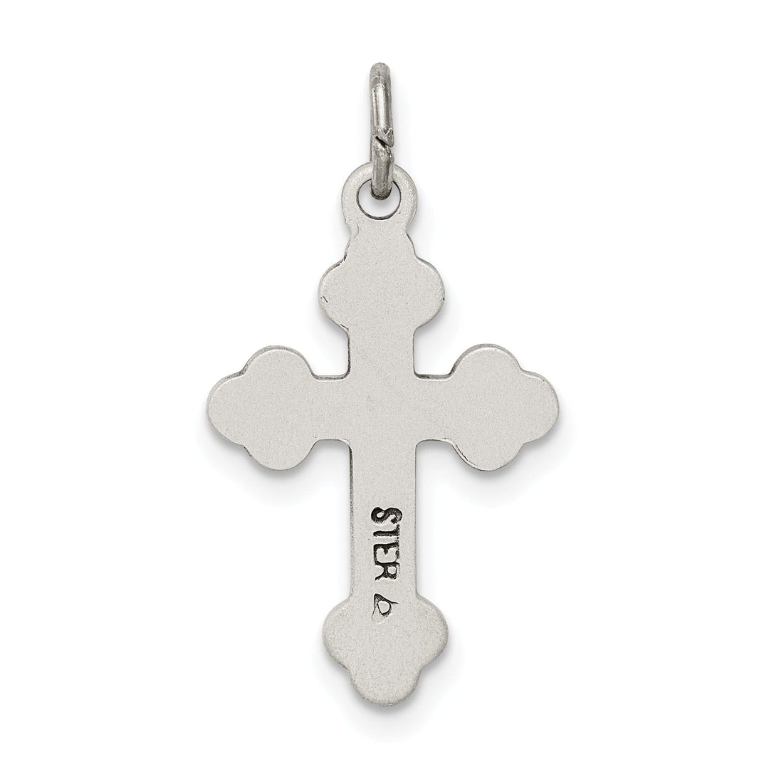 Lovely Rita's Pendants & Charms Sterling Silver Antiqued Budded Cross Charm