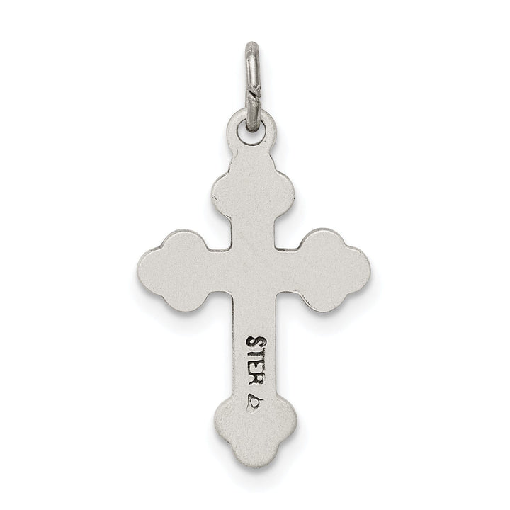 Lovely Rita's Pendants & Charms Sterling Silver Antiqued Budded Cross Charm