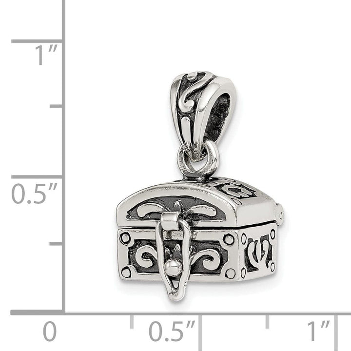 Lovely Rita's Pendants & Charms Sterling Silver Antiqued Chest Pendant