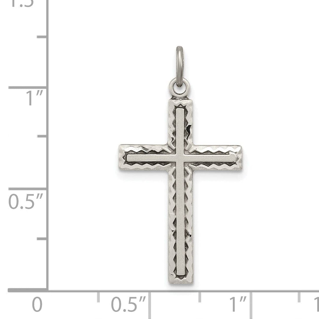 Lovely Rita's Pendants & Charms Sterling Silver Antiqued Cross Charm