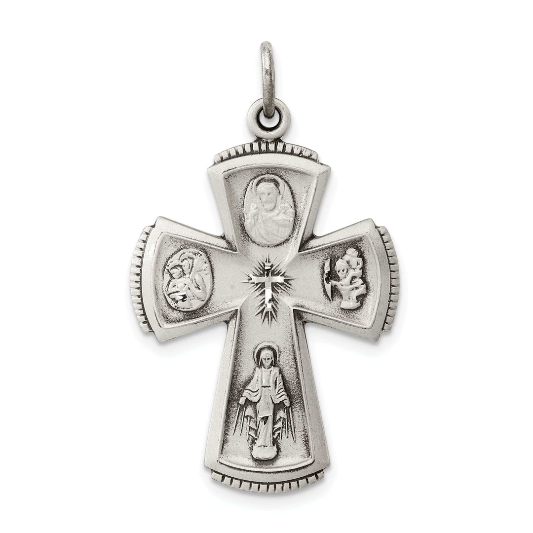 Lovely Rita's Pendants & Charms Sterling Silver Antiqued Cross Pendant