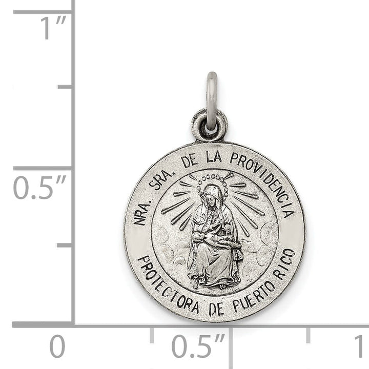 Lovely Rita's Pendants & Charms Sterling Silver Antiqued De La Providencia Medal
