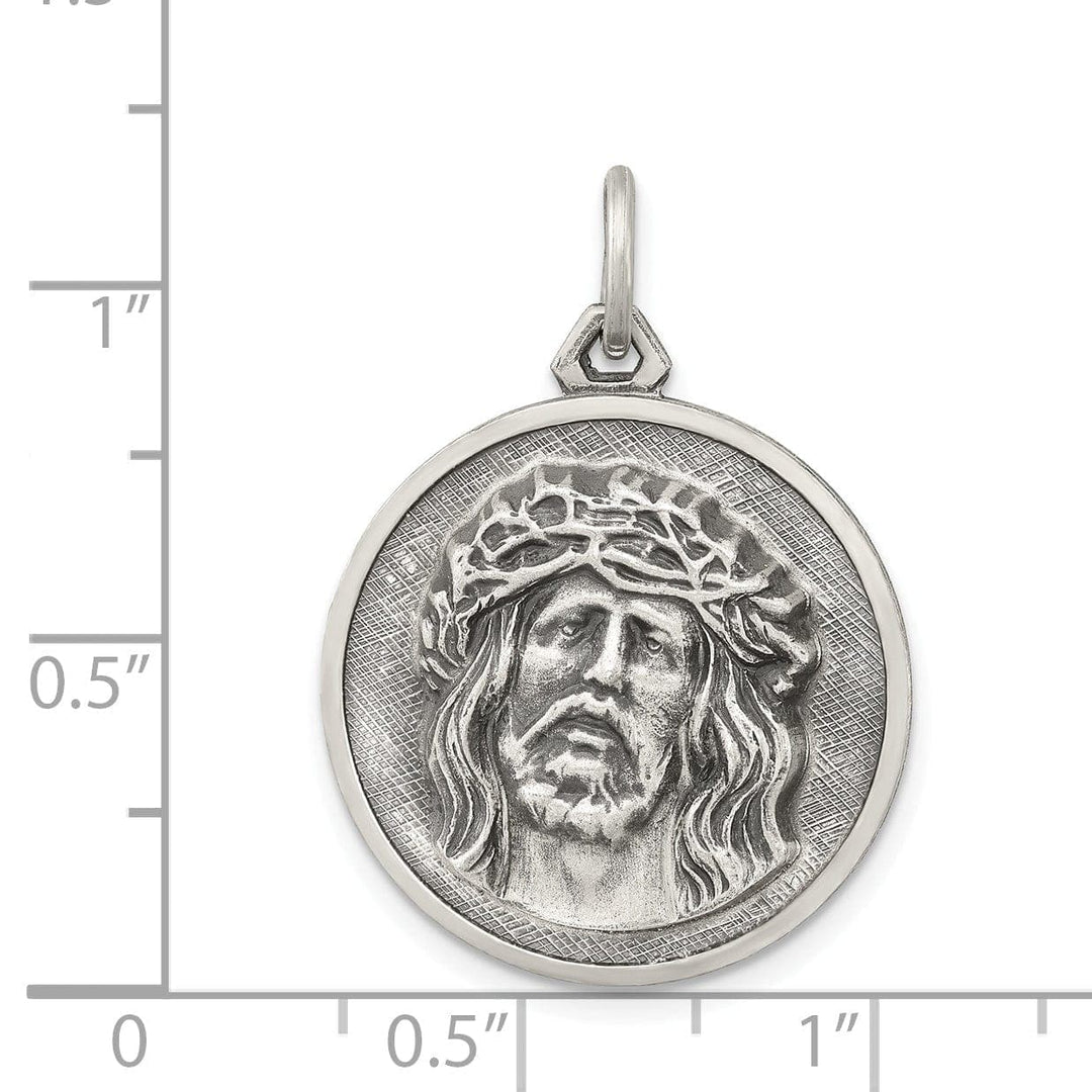 Lovely Rita's Pendants & Charms Sterling Silver Antiqued Ecce Homo Medal
