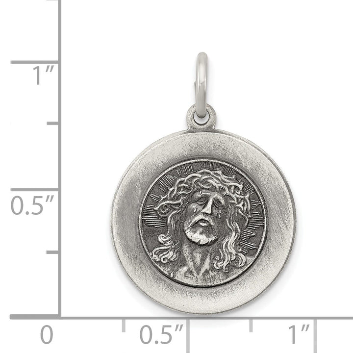 Lovely Rita's Pendants & Charms Sterling Silver Antiqued Ecce Homo Medal