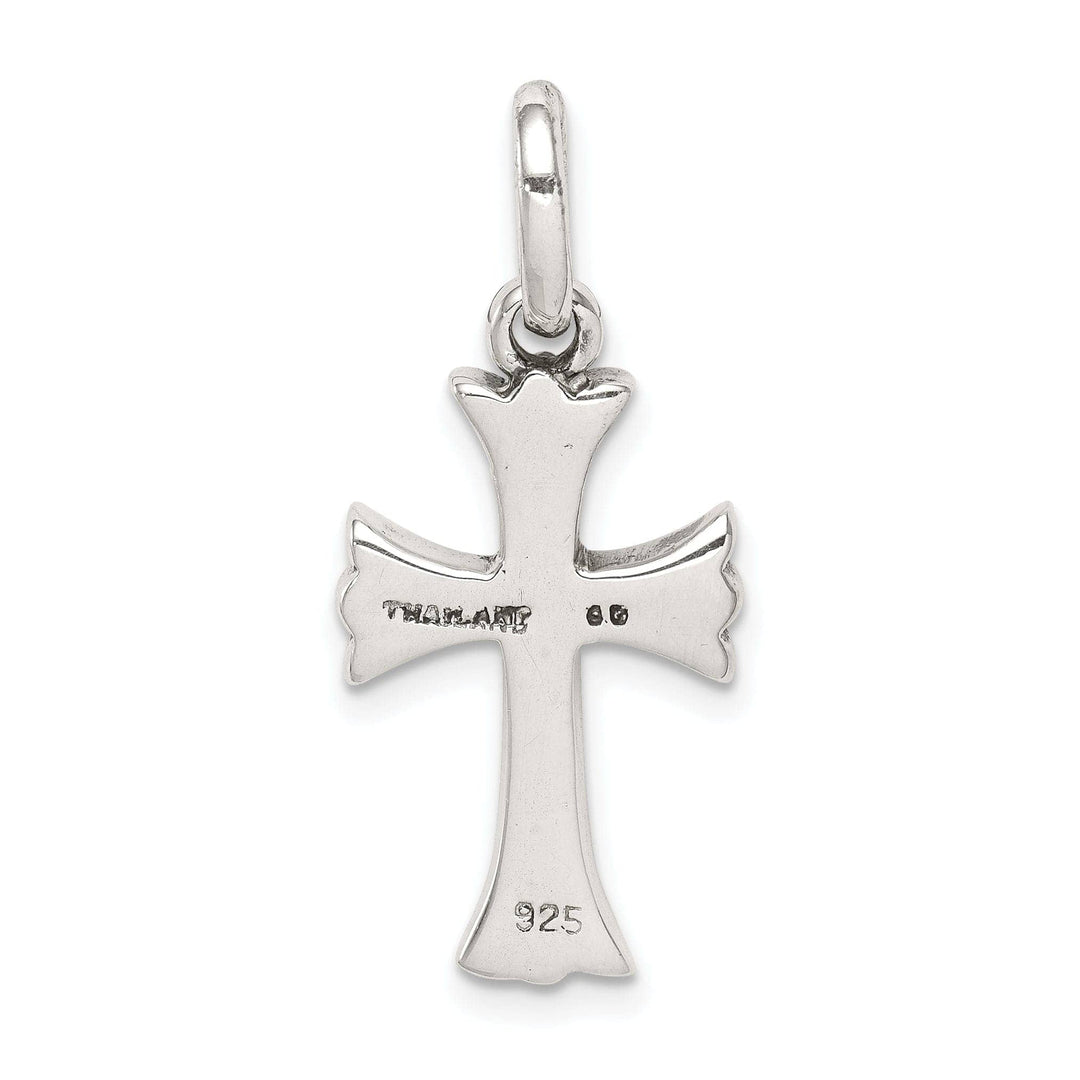 Lovely Rita's Pendants & Charms Sterling Silver Antiqued Finish Cross Pendant
