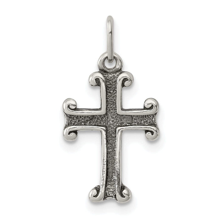 Lovely Rita's Pendants & Charms Sterling Silver Antiqued Finish Cross Pendant