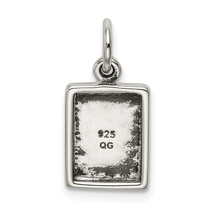 Lovely Rita's Pendants & Charms Sterling Silver Antiqued Holy Bible Charm