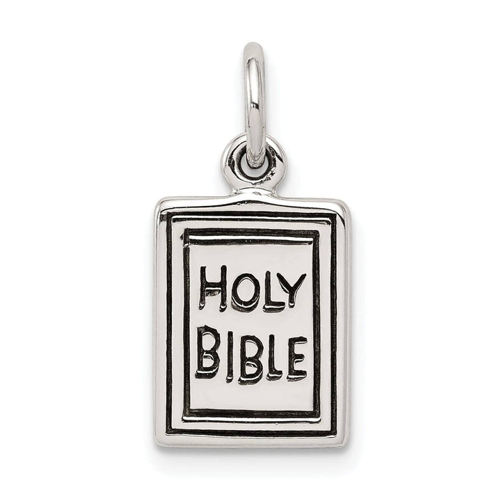 Lovely Rita's Pendants & Charms Sterling Silver Antiqued Holy Bible Charm