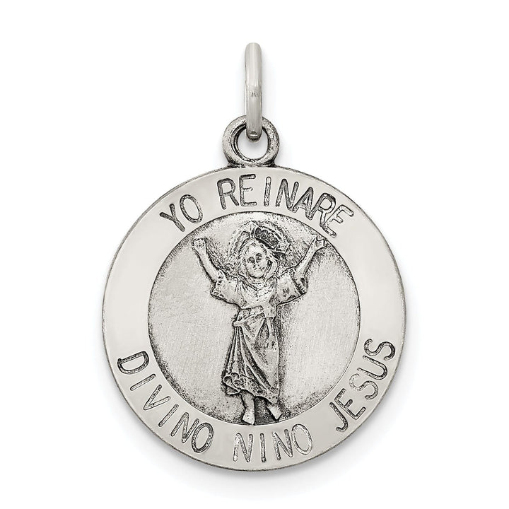 Lovely Rita's Pendants & Charms Sterling Silver Antiqued Holy Family Medal