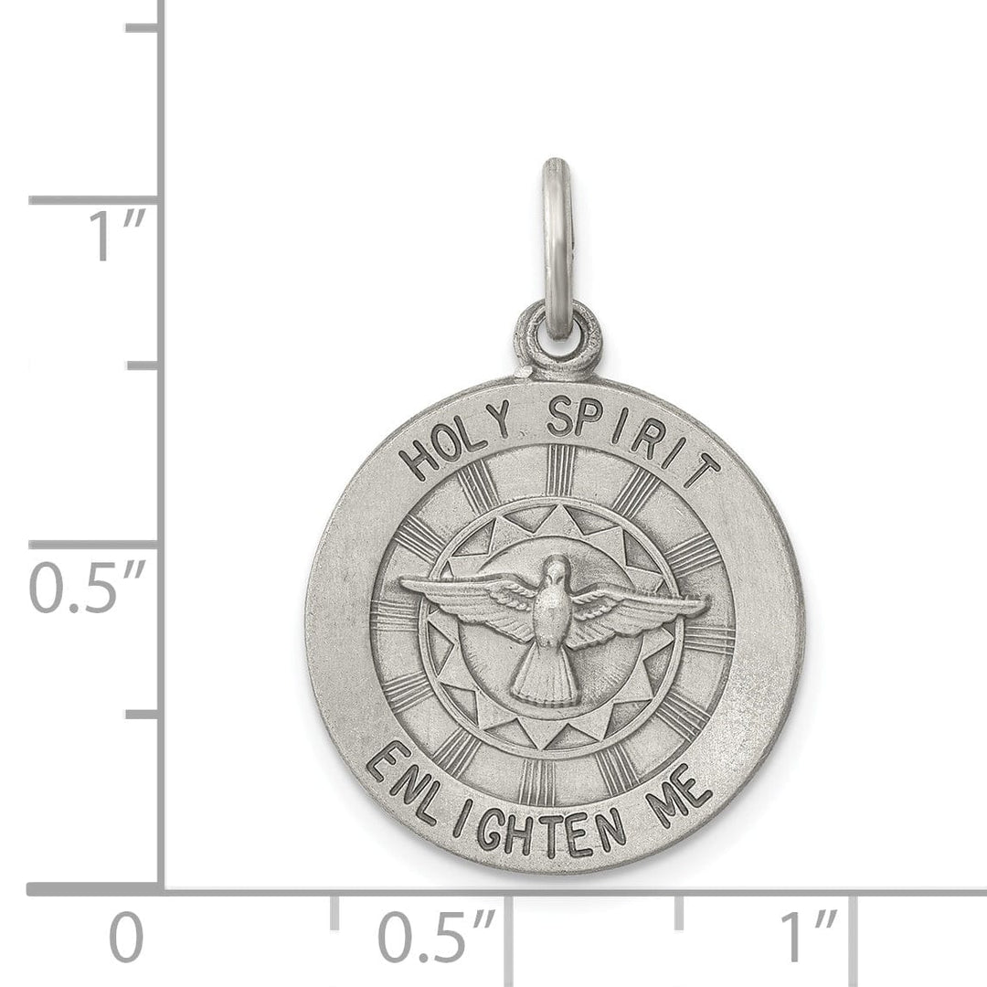 Lovely Rita's Pendants & Charms Sterling Silver Antiqued Holy Spirit Medal