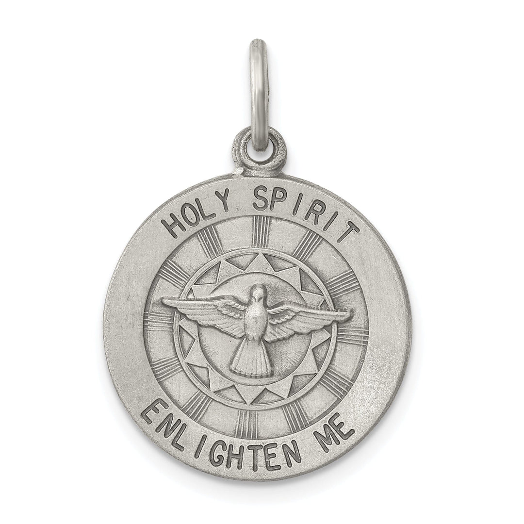 Lovely Rita's Pendants & Charms Sterling Silver Antiqued Holy Spirit Medal