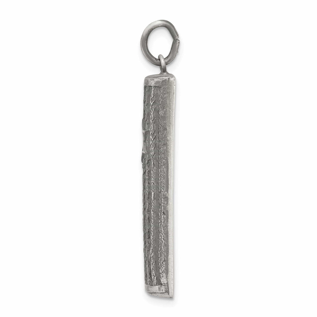 Lovely Rita's Pendants & Charms Sterling Silver Antiqued Mezuzah Pendant