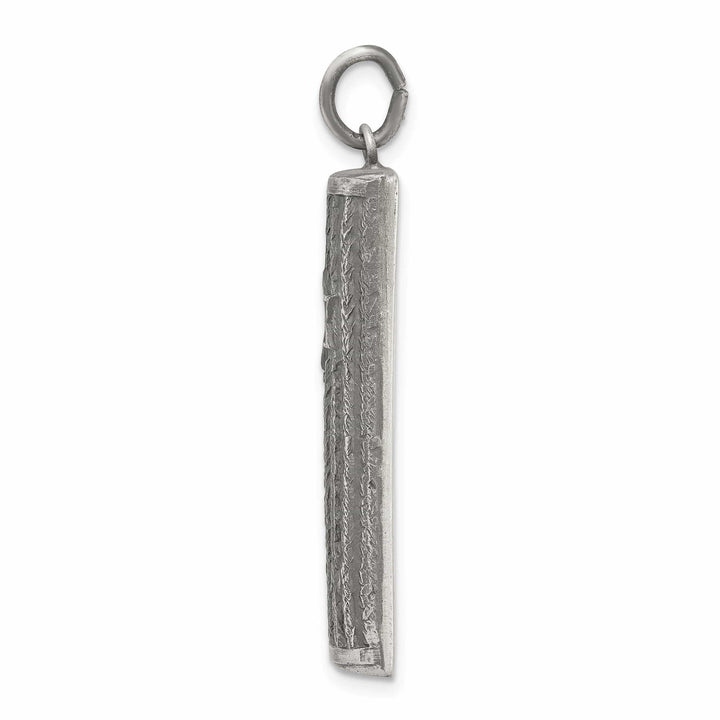 Lovely Rita's Pendants & Charms Sterling Silver Antiqued Mezuzah Pendant