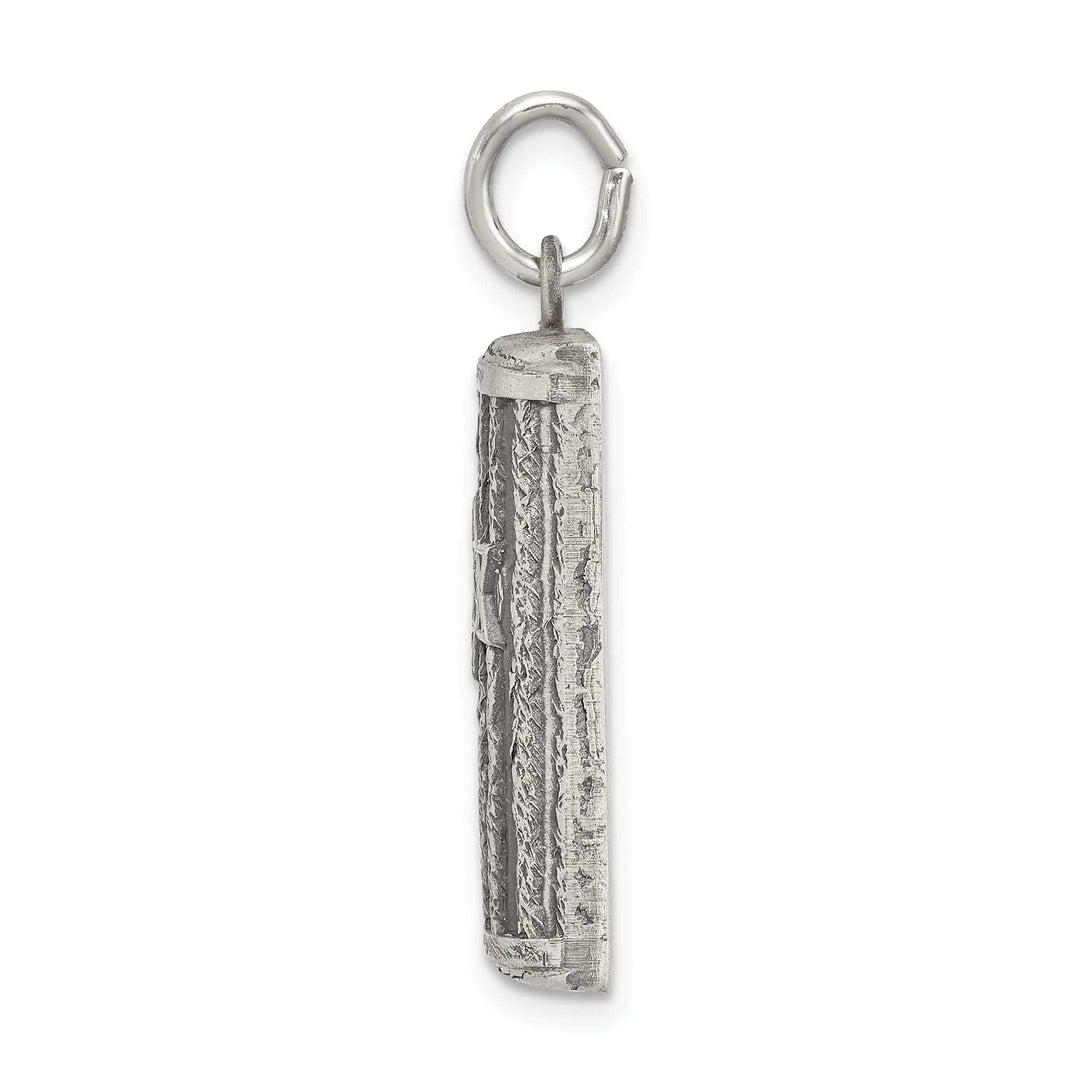 Lovely Rita's Pendants & Charms Sterling Silver Antiqued Mezuzah Pendant