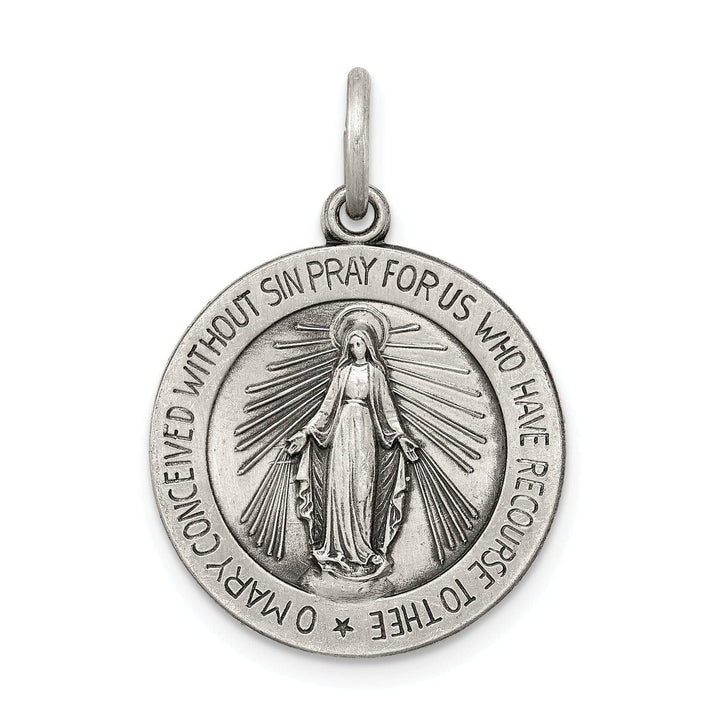 Lovely Rita's Pendants & Charms Sterling Silver Antiqued Miraculous Medal