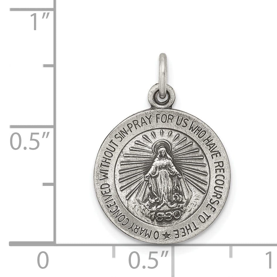 Lovely Rita's Pendants & Charms Sterling Silver Antiqued Miraculous Medal
