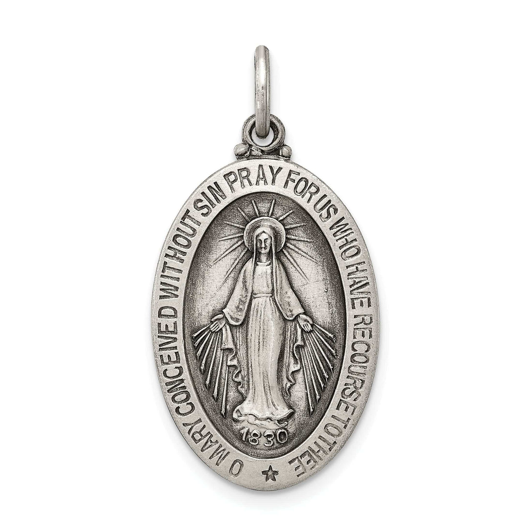 Lovely Rita's Pendants & Charms Sterling Silver Antiqued Miraculous Medal