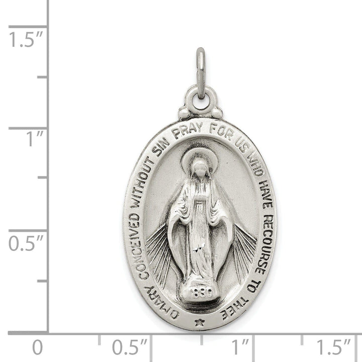 Lovely Rita's Pendants & Charms Sterling Silver Antiqued Miraculous Medal