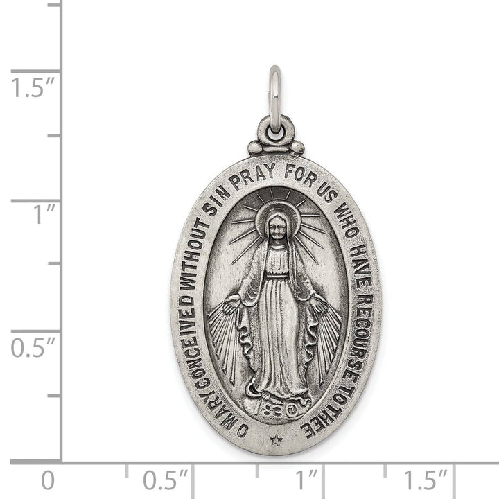 Lovely Rita's Pendants & Charms Sterling Silver Antiqued Miraculous Medal