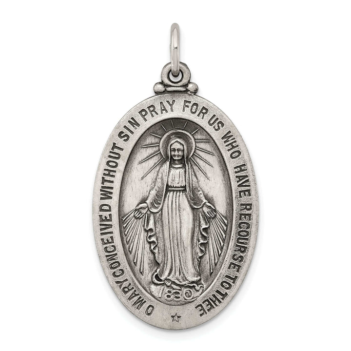 Lovely Rita's Pendants & Charms Sterling Silver Antiqued Miraculous Medal