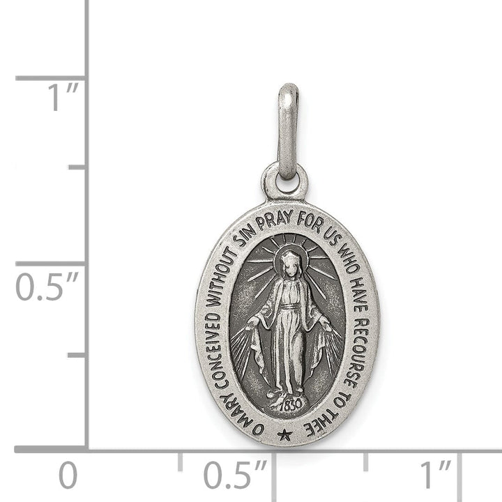 Lovely Rita's Pendants & Charms Sterling Silver Antiqued Miraculous Medal